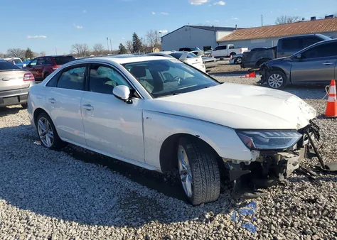 2021 Audi A4 Premium Plus 45 из США, поврежденный, VIN WAUEAAF49MA029819